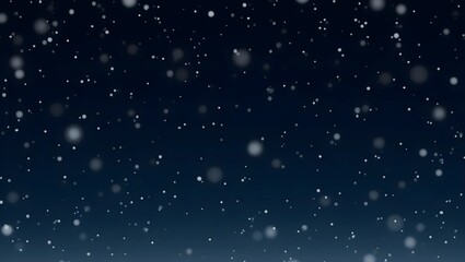 Obraz premium Graceful Snowfall Against a Midnight Sky.