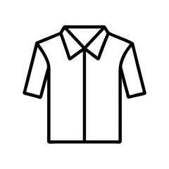 chemise icon, dress line art, dress vector - simple black line art icon of chemise perfect for logos, and dress-themed designs.