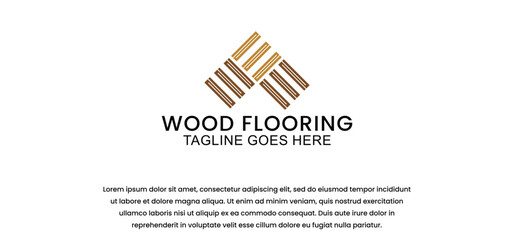 wooden floor logo design, house floor logo, ceramic pattern logo, wooden parquet floor logo. Wooden house and wooden furniture vector template.
