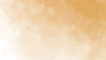 Cloudy pastel orange watercolor background
