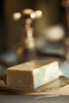 Close up of a bar of soap
