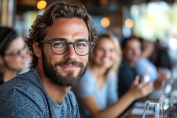 An ambitious entrepreneur pitching their startup idea to a group of investors in a stylish boardroom. Investors listening attentively and discussing funding opportunities with startup founders.