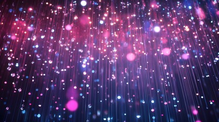 Colorful fireworks exploding over the city at night, bright lights and glowing energy in the sky, creating a festive and magical atmosphere