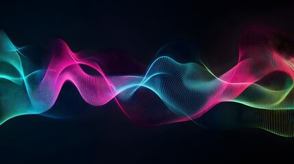 Glowing abstract lines and waves in purple and blue with a dynamic, fractal design and smooth motion, creating a vibrant energy-filled background