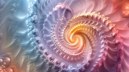 Colorful abstract swirl, vibrant spiraling patterns in blues and reds, artistic expression suitable for digital backgrounds.