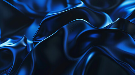 Glowing blue abstract shape, dark grainy black blue background, noise texture futuristic dynamic poster header cover wallpaper banner backdrop design