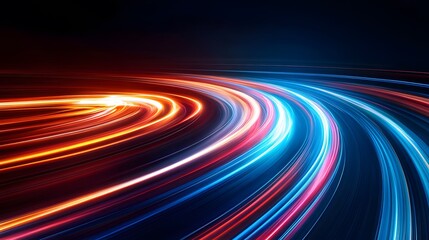  Abstract Speed Motion Blur with Colorful Lines and Energy Waves