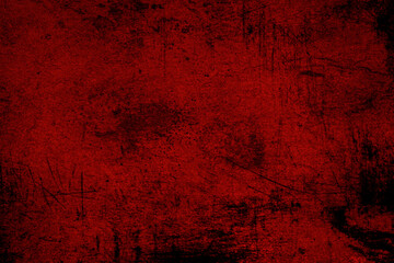 Grunge-style red textured background with dark scratches and distressed effects, perfect for edgy designs or overlays