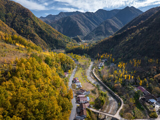 view from the qinling mountain