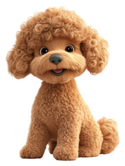 PNG Poodle dog illustration cartoon puppy.