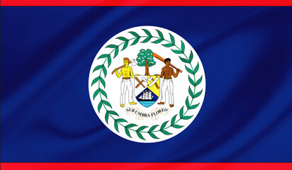 Obraz premium National Flag of Belize
