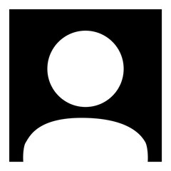 Account Button Icon in schwarz