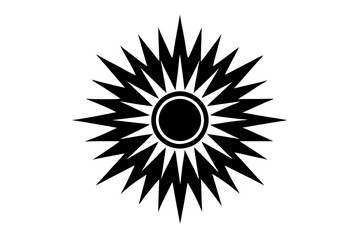 black and white sun