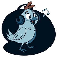 blue bird on a branch