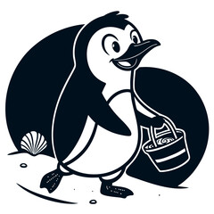 fun-charming-mascot-silhouette-vector-icon-design