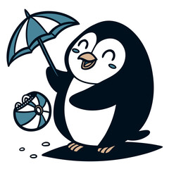 fun-charming-mascot-silhouette-vector-icon-design