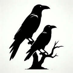 Fototapeta premium Hugin and Munin 