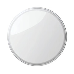 white round tablet isolated on white transparent background