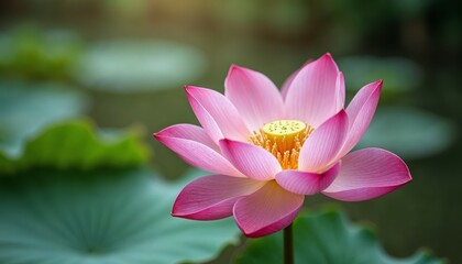 Fototapeta premium Pink Lotus Flower Bloom