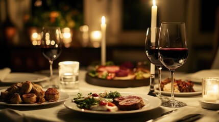 Romantic Candlelit Dinner: A Gourmet Feast for Two