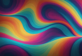 Fototapeta premium Vibrant and Colorful Abstract Light Trails Captured in Dynamic Motion and Flowing Effects