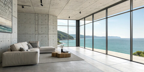 A Stock Photo Featuring an Empty Lounge and Living Room Space for Design Inspiration