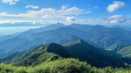 Fototapeta premium Majestic Mountain Range Panorama