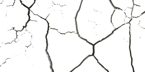 High-Quality Vector Texture with Cracks and Fractures from Earthquake Damage on Land, Floor, and Wall Surfaces in Black,White, and Grey,Ideal for Natural Disaster Simulations and Distressed Background