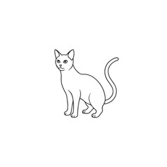 Cat icon silhouette  
