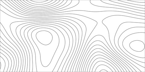 Abstract white contour wave lines topographic background, lines map seamless pattern, modern wallpaper texture and realistic design used for banner and posters, mountain relief geographic pattern.