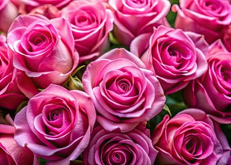 A close-up of a blooming pink rose, petals unfurling in romantic beauty.