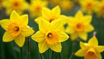 Yellow Daffodils Spring Flowers