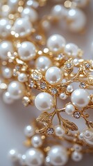 Stunning Gold and Pearl Jewelry Design