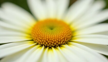 Close up of a white daisy flower.  Nature, bloom, springtime concept.