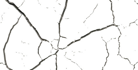 Vector Cracked Surface Textures with Earthquake Damage to Land, Floor, and Wall Surfaces in Black, White, and Grey, Perfect for Simulating the Aftermath of Earthquake Destruction.

