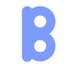 3d blue number 0