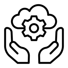 Regtech Vector Line Icon Design