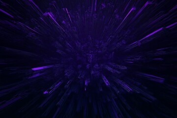 Fototapeta premium A fractal starburst exploding into vibrant fractal shards across the cosmos. 