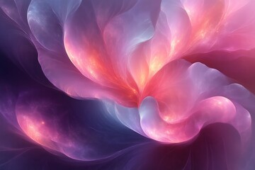 Abstract pink and blue swirling nebula.