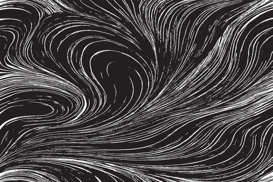 Elegant Abstract Wavy Texture with Flowing White Lines