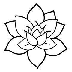 Blossom Charm line art art vector