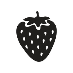 Vector illustration of strawberry stencils icon