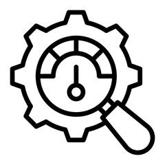 Optimization Vector Line Icon Design