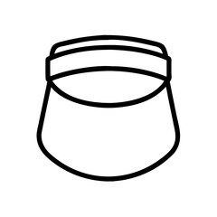 visors icon, Accessories line art, Accessories vector - simple black line art icon of visors perfect for logos, and Accessories-themed designs.