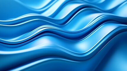 Obraz premium Blue abstract background with wavy lines