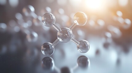 3drendered cortisol molecule with labeled components floating in a clean and educational digital space