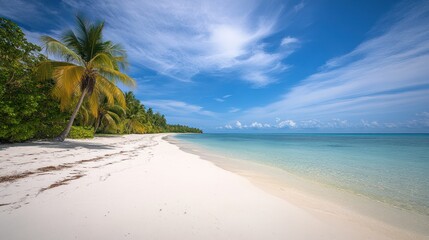 Tranquil Tropical Beach Paradise: A Serene Escape