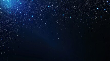 Obraz premium A mesmerizing night sky filled with twinkling stars against a deep blue backdrop, evoking a sense of wonder and tranquility.