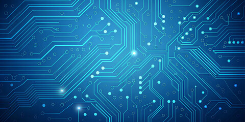Futuristic Circuit Board Background of a Computer Showcasing Advanced Technology Designs