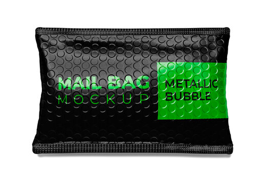 Metallic Bubble Mailer Mockup